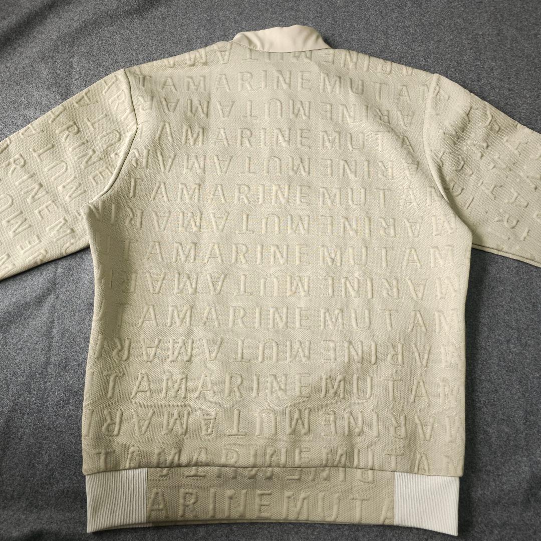 【ムータマリンゴルフ】人気エンボスロゴ総柄 長袖ゴルフブルゾンジャケット5