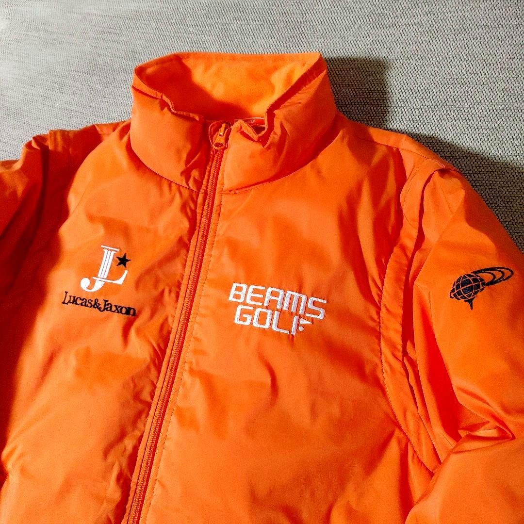 BEAMS GOLF★中綿ジャケット★袖取り外しベスト★オレンジ★L★美品