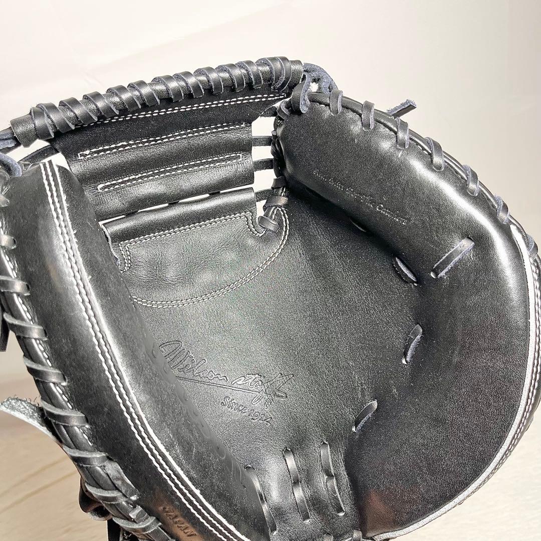 【極美品・未使用】Wilson staff 硬式 キャッチャーミット 日本製