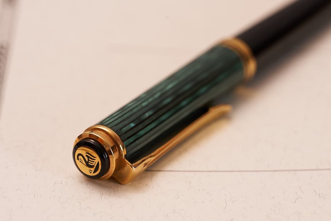 Pelikan ペリカン スーべレーン K800 ボールペン 緑縞 西ドイツ製