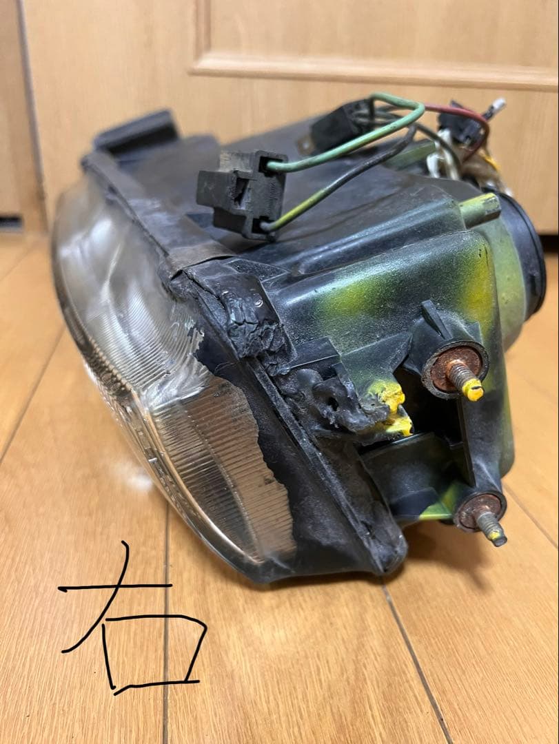 シルビアS13 ヘッドライト　3連プロジェクター　左右セット　ジャンク