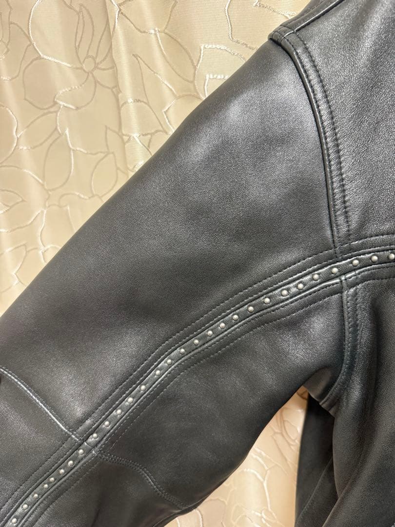 タグ有supreme Studded Hooded Leather Jacket