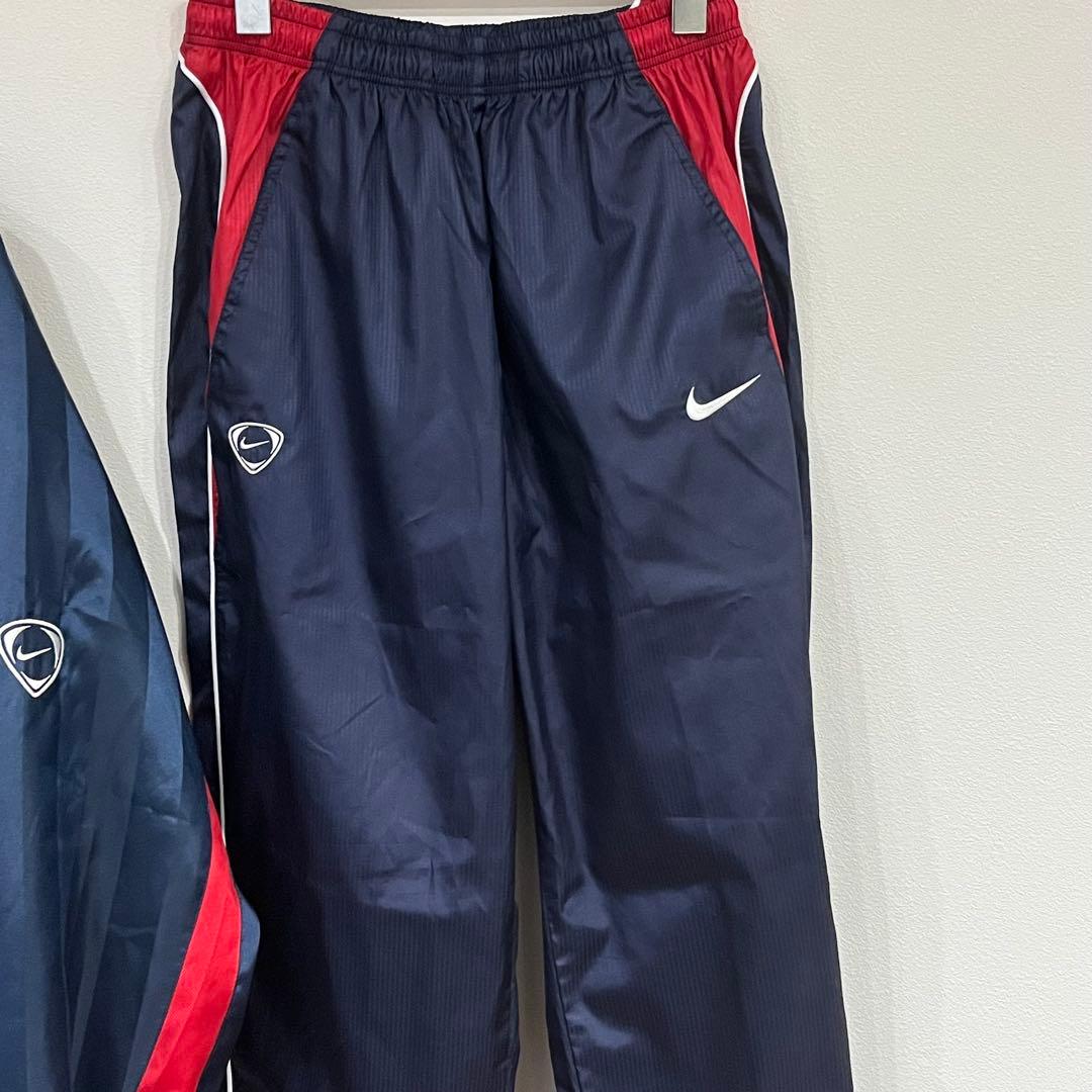 【美品】NIKE ベンチコート＆ナイロンパンツ 鹿島カラー L 刺繍ロゴ