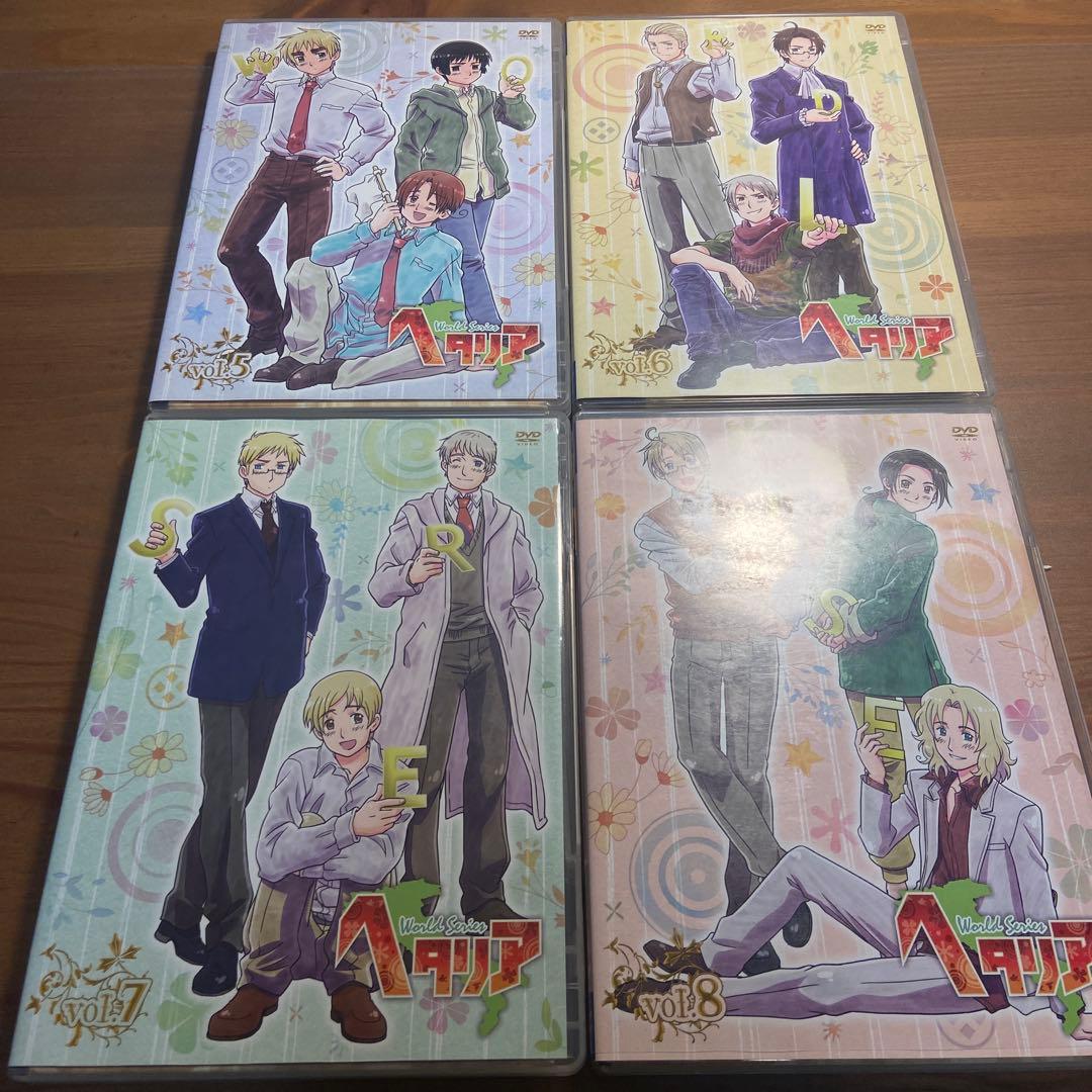 ヘタリア 初回限定版dvd 1〜4期全巻+ファンディスク