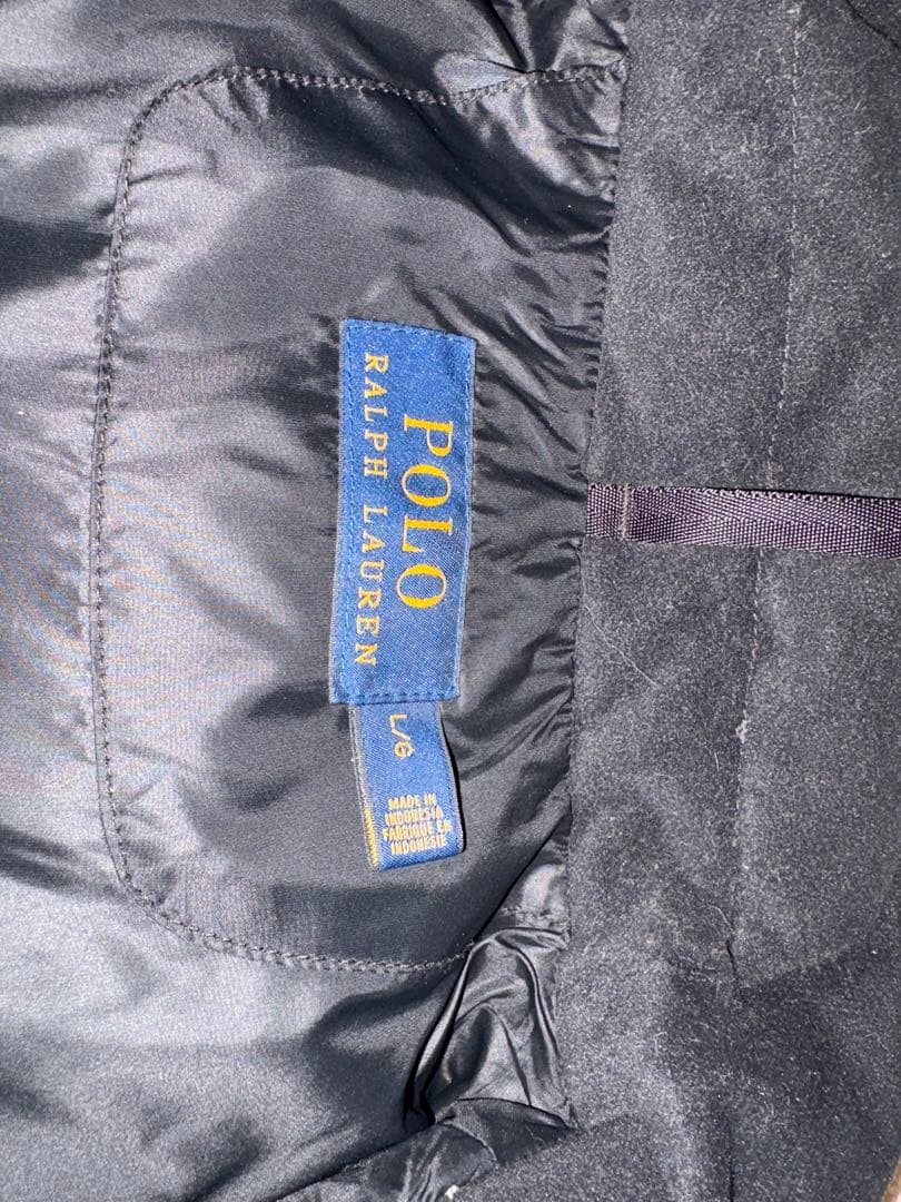 t*0様 POLO by Ralph Lauren ダウンベスト 黒　ビッグポニ