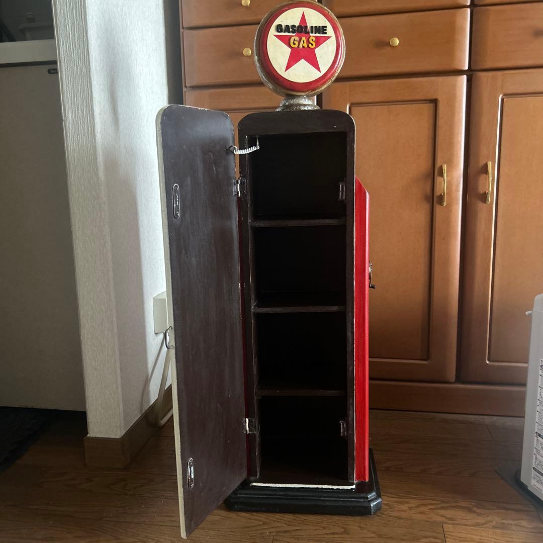 ガソリンスタンド型 収納棚 アメリカンヴィンテージ レトロ インテリア