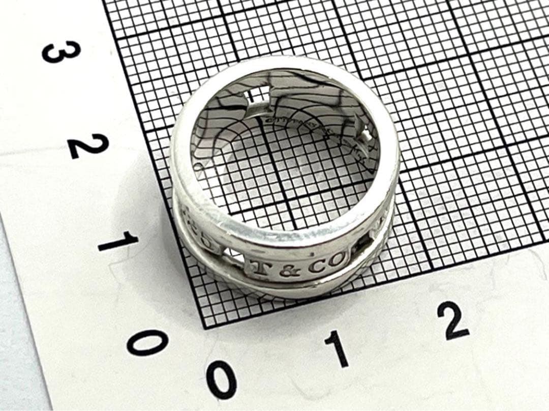 h527 ティファニー　1837 エレメント　リング　シルバー　925 約8号