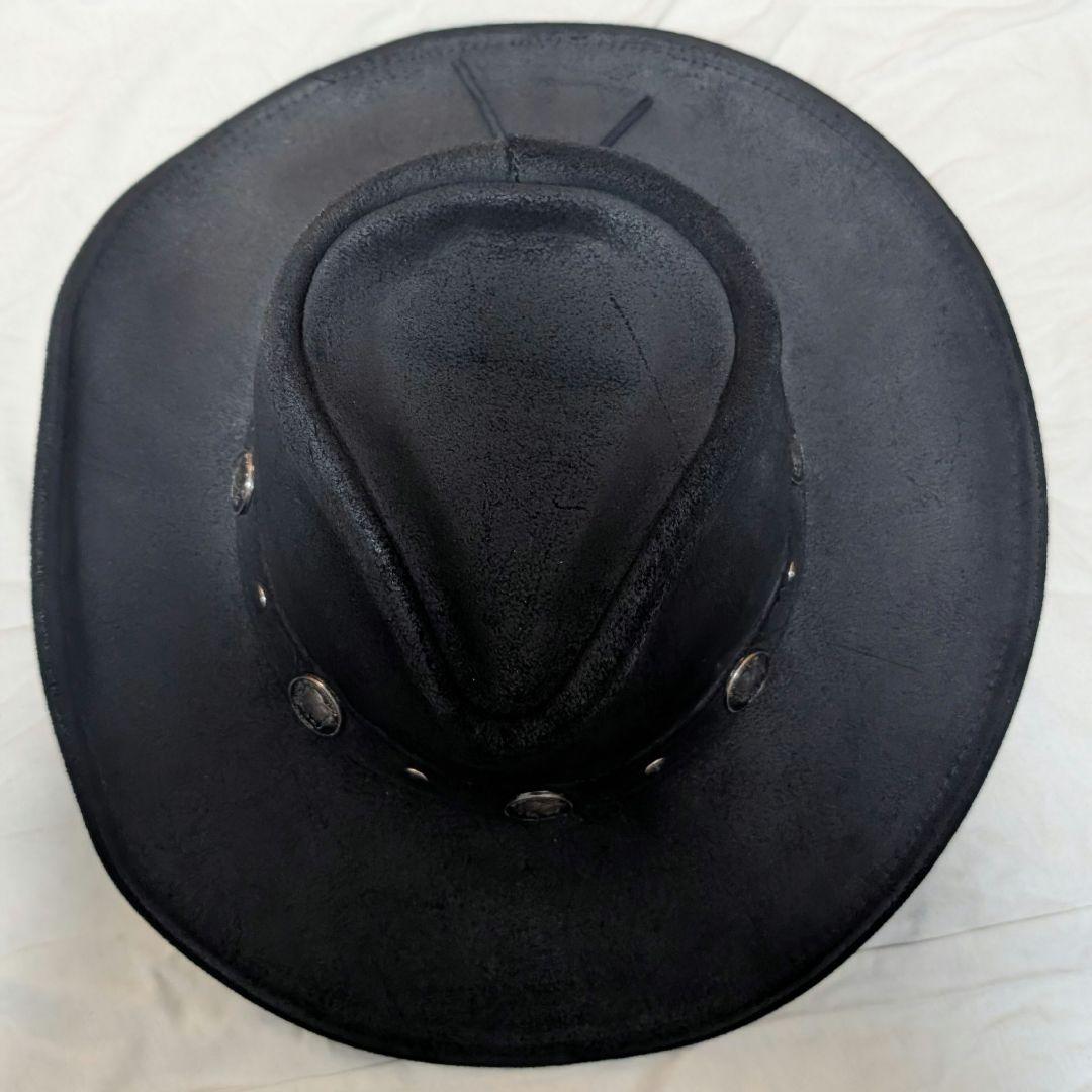 ★USA製 MINNETONKA 本革 スエード ウエスタンハット M