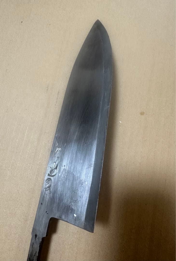 久光作 秋田大館 大出刃包丁 刃渡り25cm 和包丁 包丁 柄なし D53