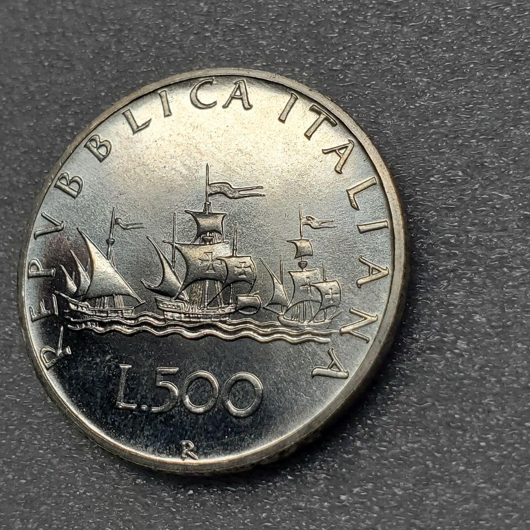 m*i様 5353.　未使用　銀貨　1980年　イタリア　500リラ　海外硬貨