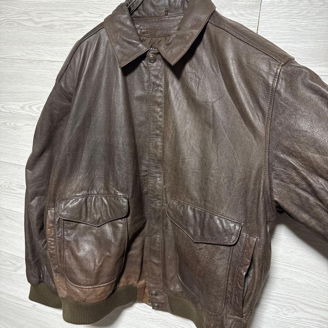90s Wilsons A-2 本革 レザージャケット ビックフライトジャケット