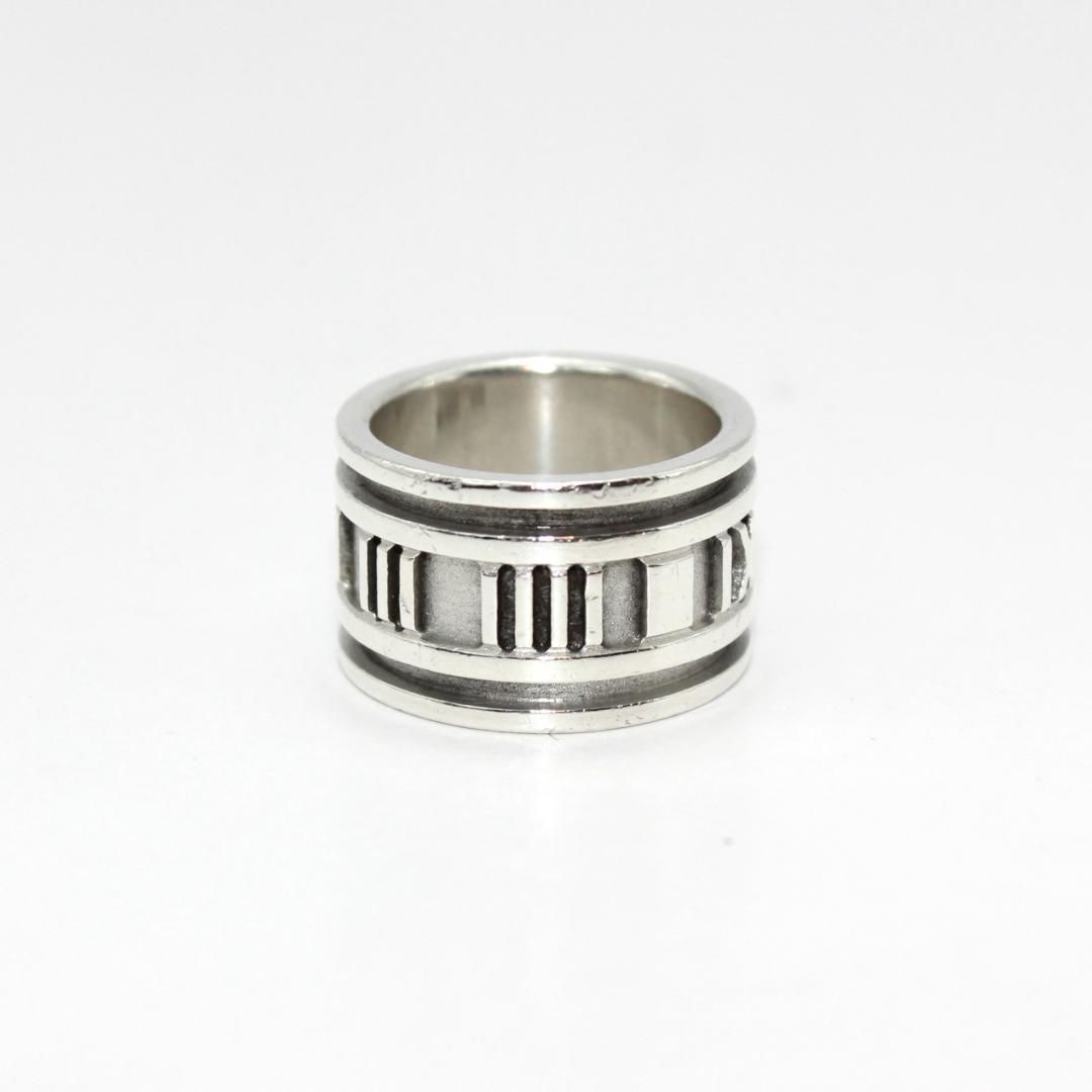 美品 Tiffany&Co.ティファニー アトラス ワイド リング 指輪 8号