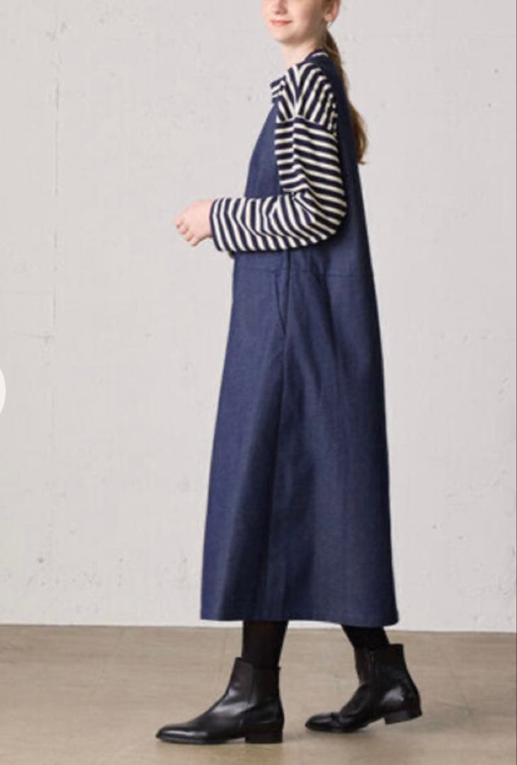 MidiUmi ミディウミ　デニム　ジャンパースカート