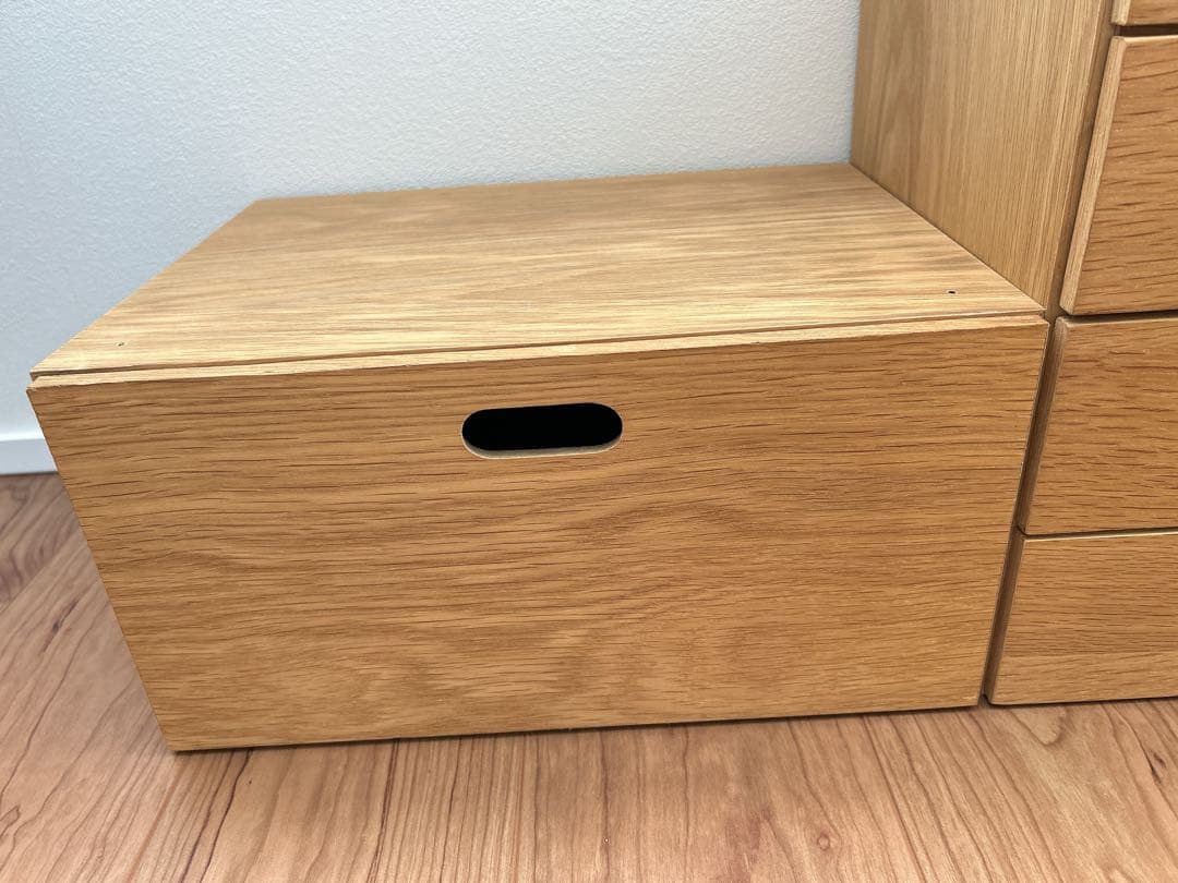 無印 スタッキングチェスト・引出し・4段とハーフ・１段のセット
