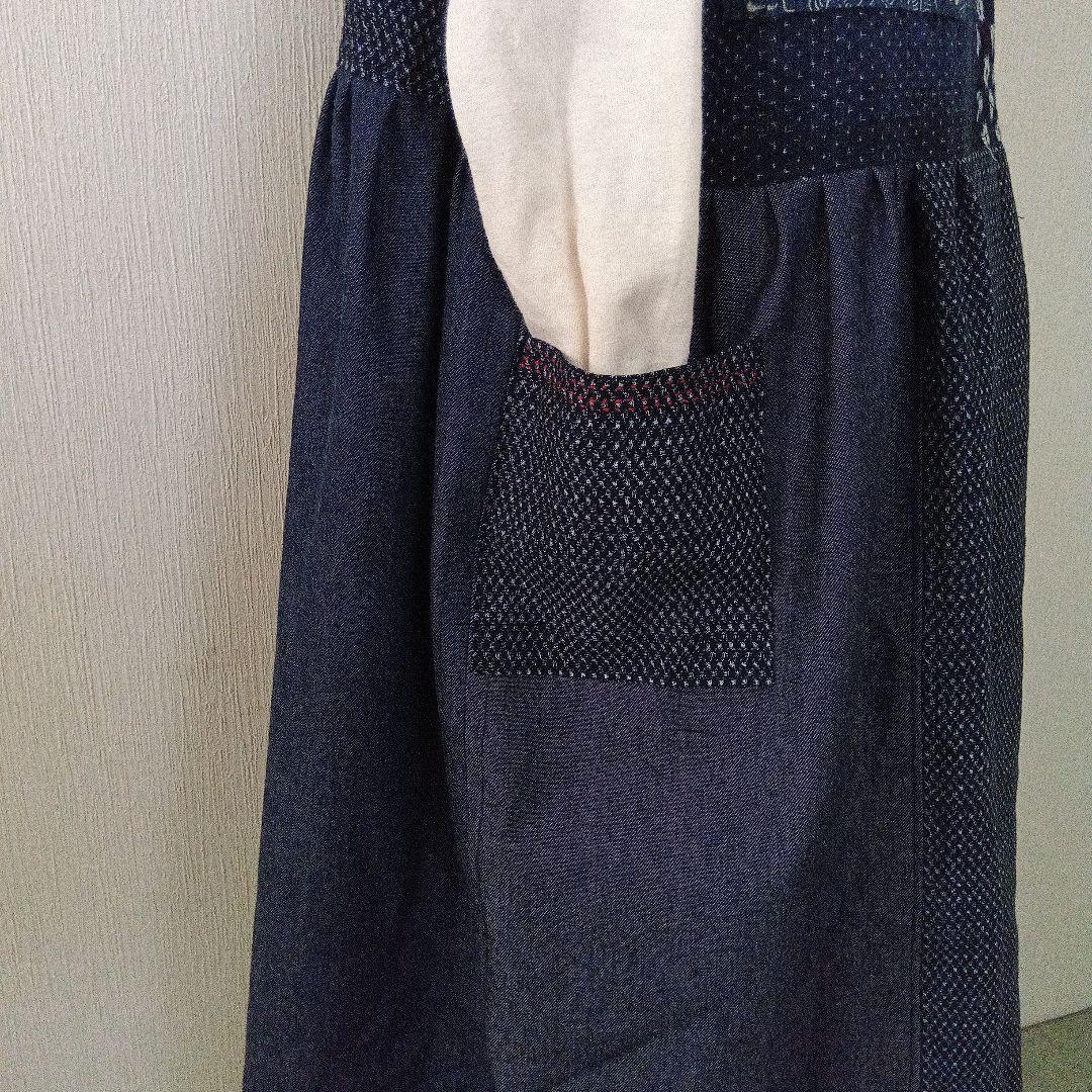 古布リメイクジャンパースカート