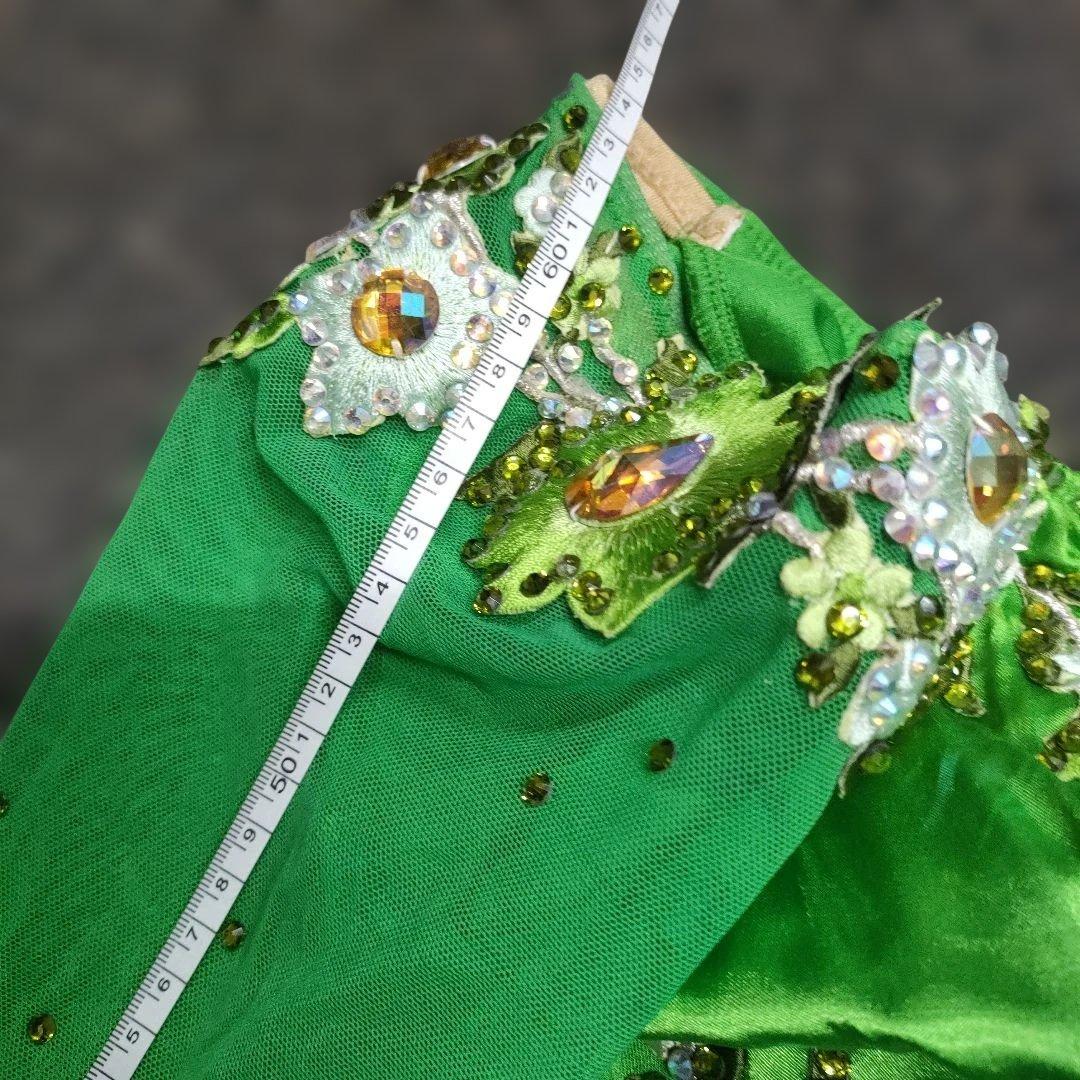 【サイズ不明】社交ダンス　ドレス　グリーン