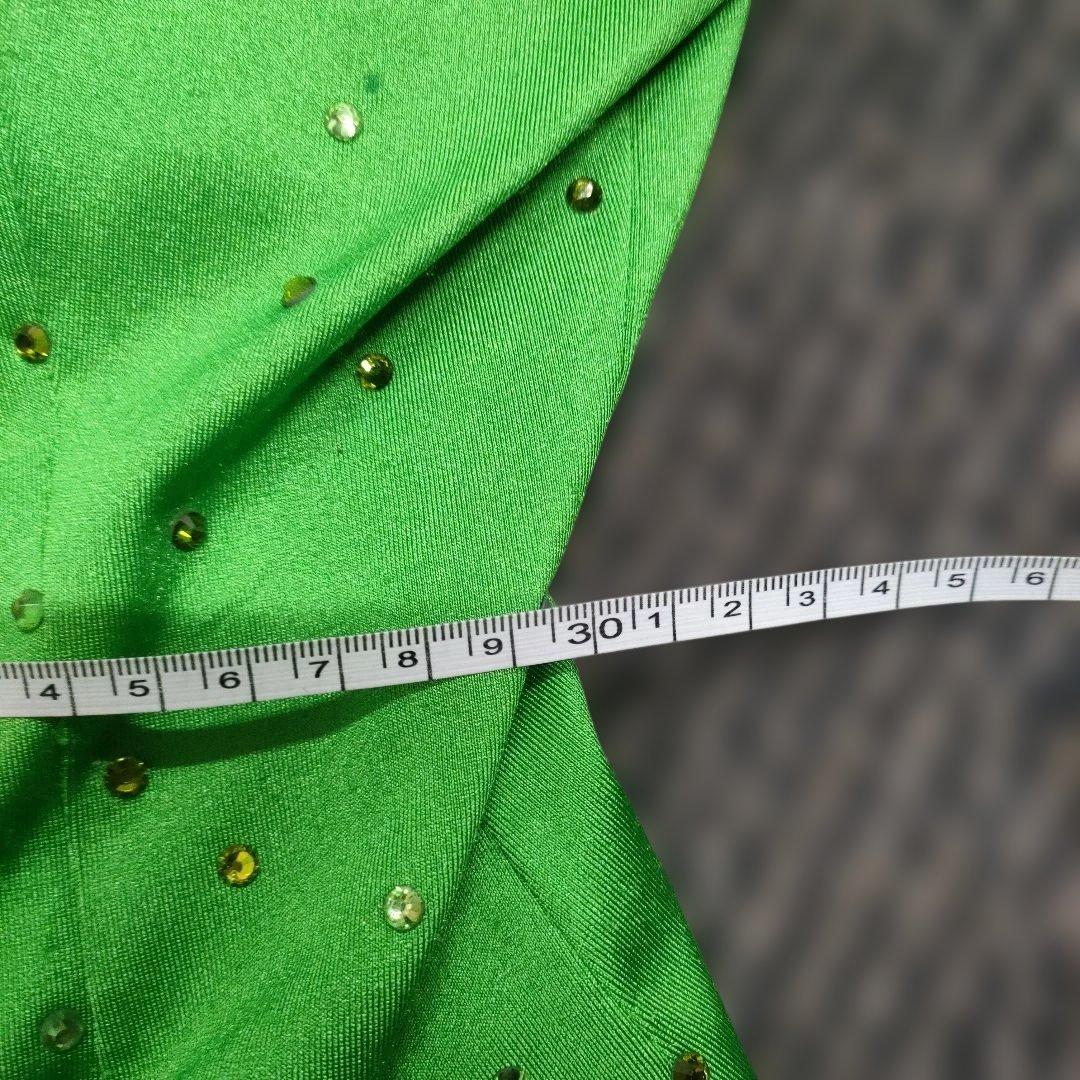 【サイズ不明】社交ダンス　ドレス　グリーン