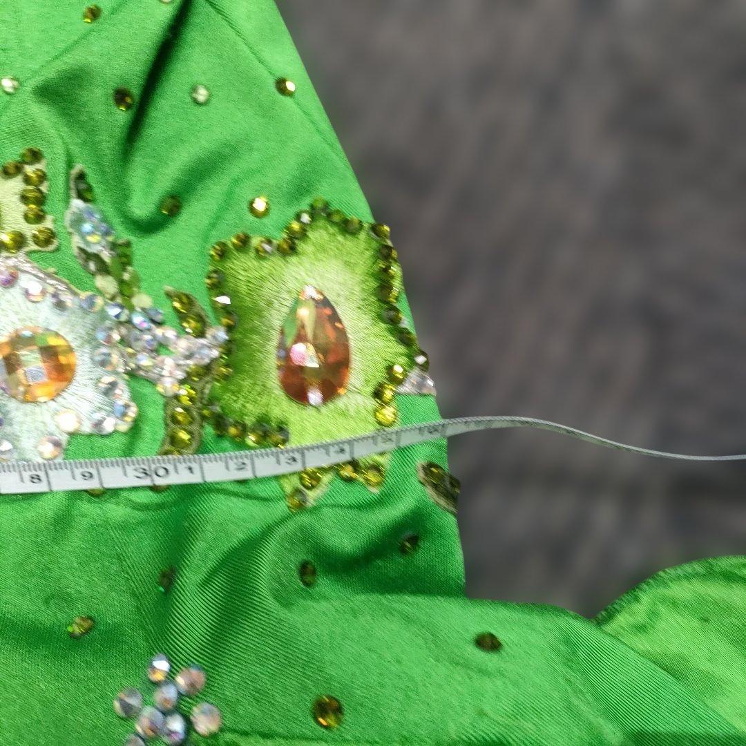 【サイズ不明】社交ダンス　ドレス　グリーン