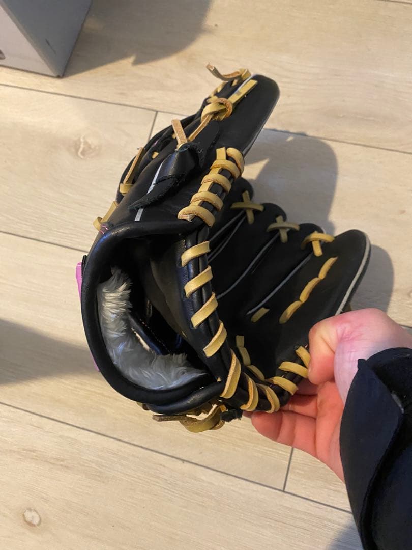 GS 軟式少年用Sサイズ ゴリラブラック×キャラメル