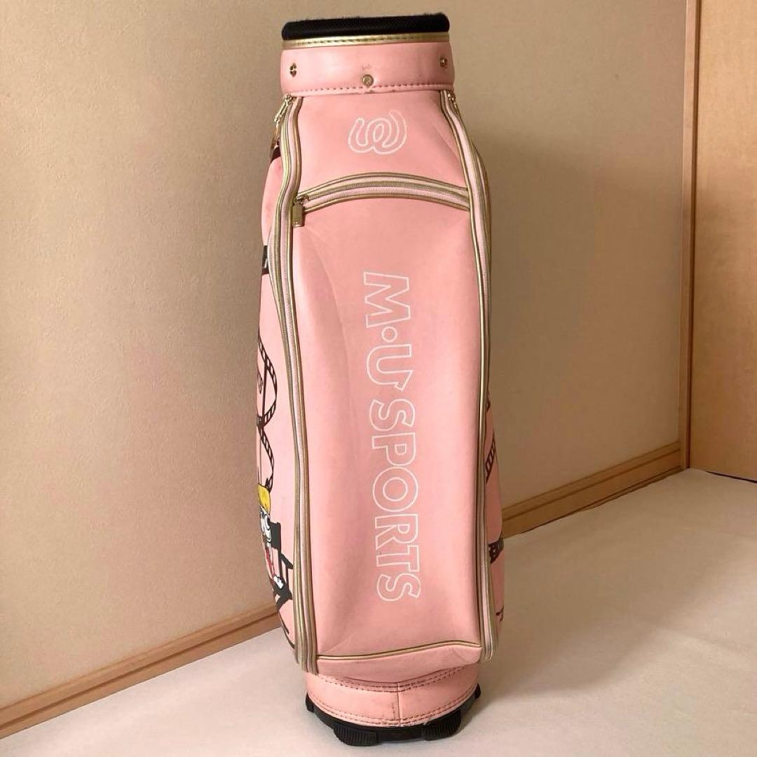 MU SPORTS　ミエコウエサコ　キャディバッグ ゴルフクラブケース ピンク