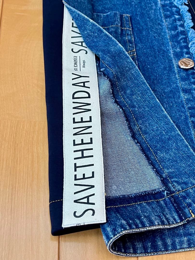 【ayu★】ヤマダヤ【Eimee Law】デニム フリンジジレ　ブルー