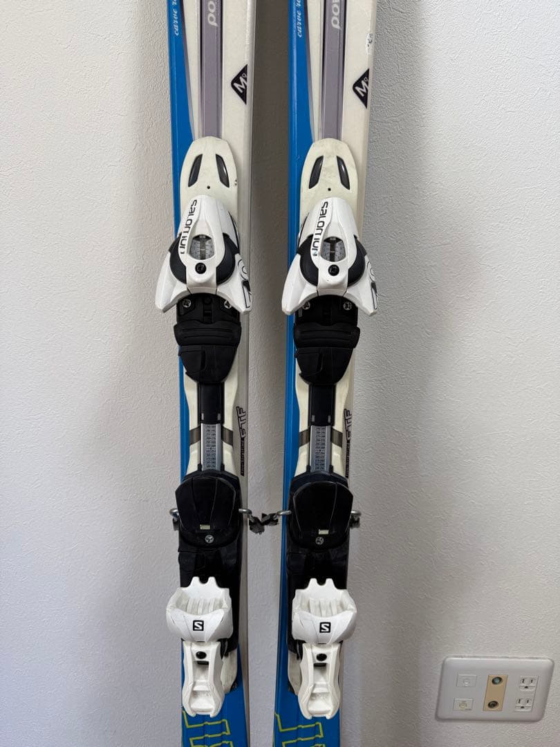 SALOMON スキー板&ストックセット中古　165cm