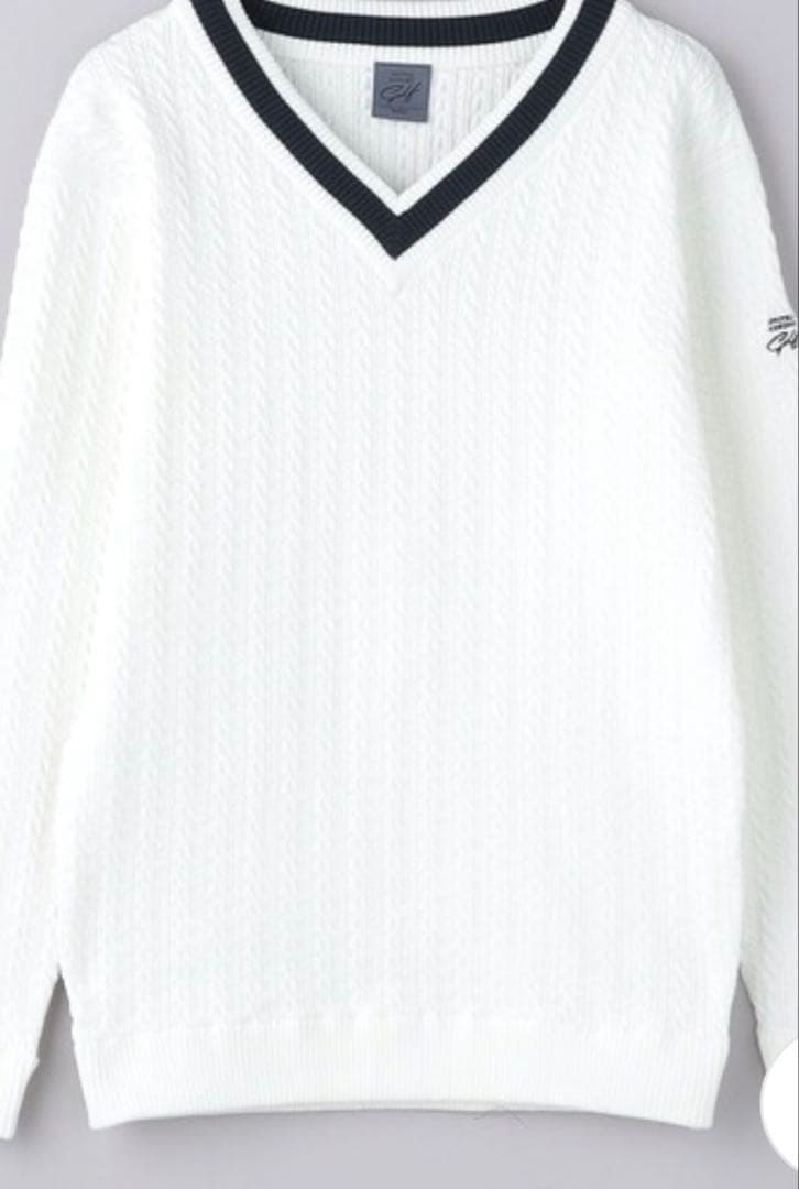 【特価未使用】UNITED ARROWS GOLF Ｖネックプルオーバーニット