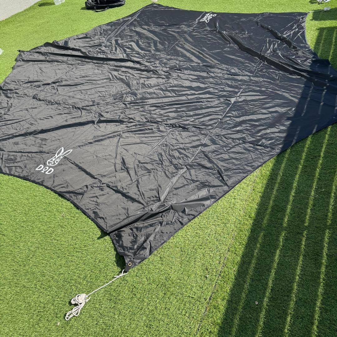 DOD いつかのタープ ブラック ポール付き