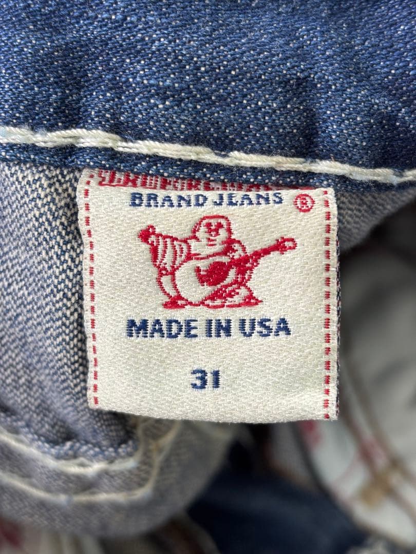 新品　USA製　TRUE RELIGION ダークブルーデニム Mサイズ