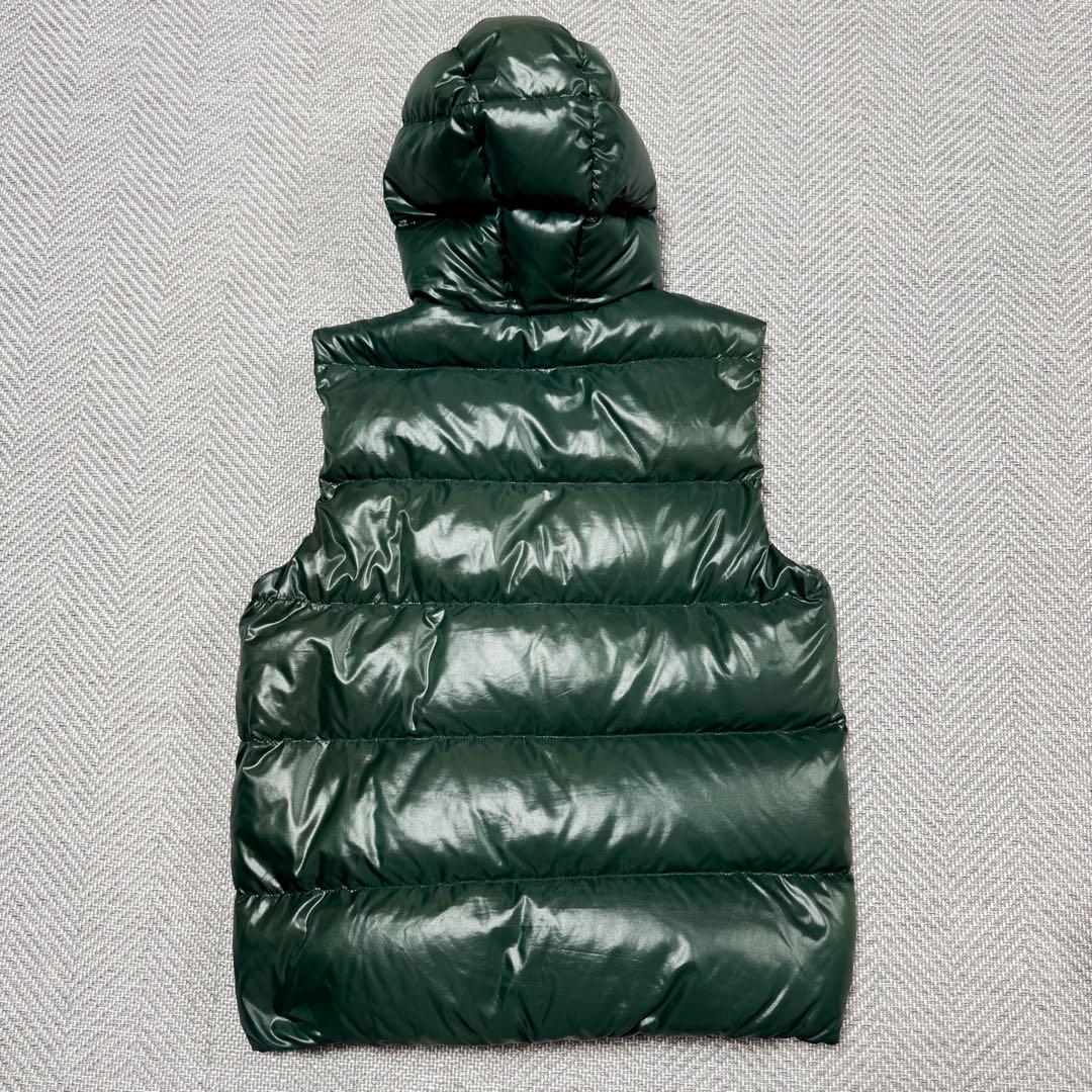 美品 デュベティカ Aristeo ダウンベスト フード グリーン 48