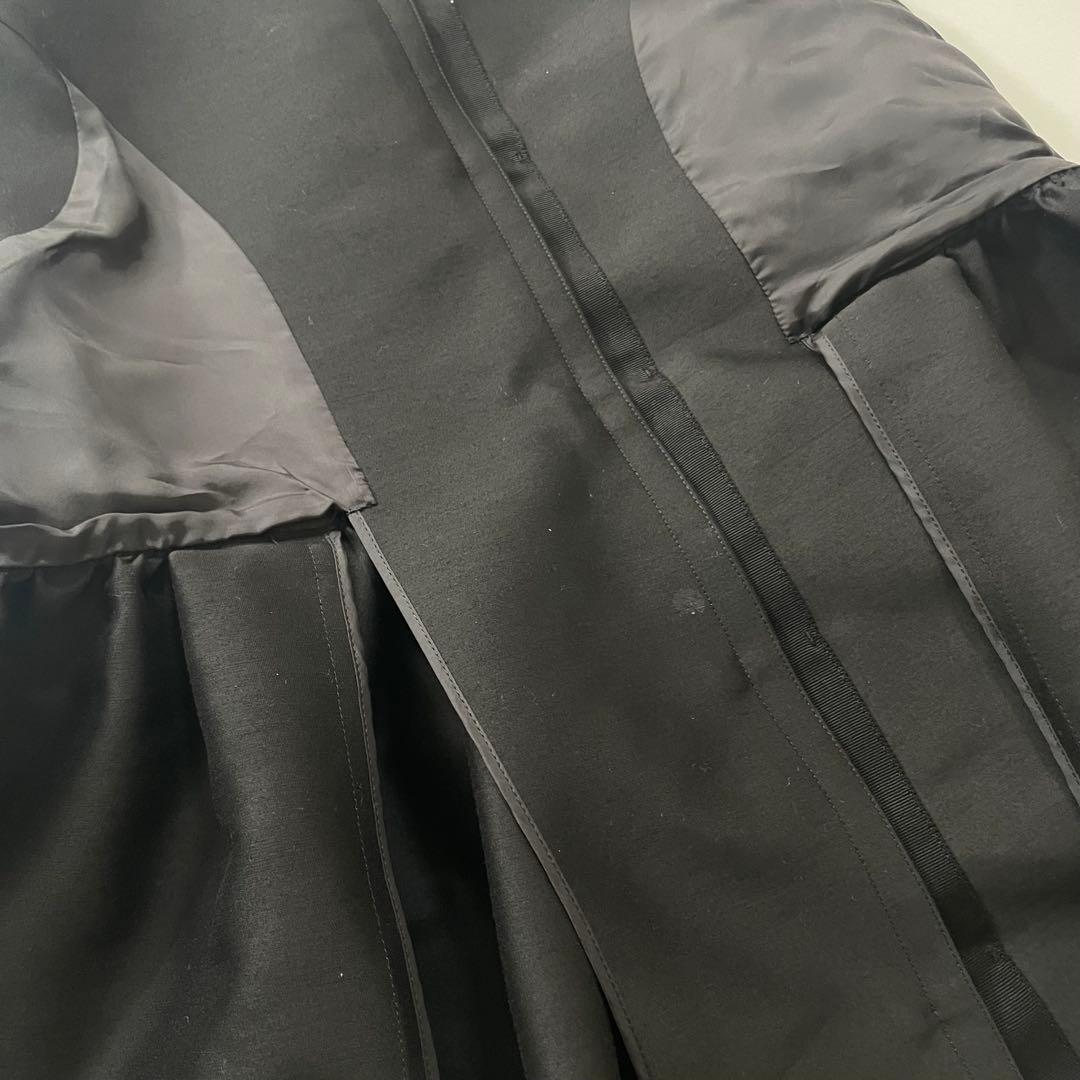 ANAYI アナイ シルクウール ペプラムジレ ブラック 38