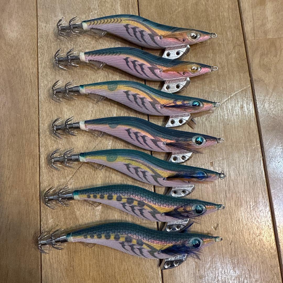 150285 美品　エギ王K 軍艦グリーン　3.5号　7本セット