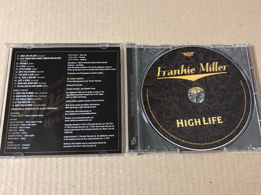 5枚セット フランキー・ミラー FRANKIE MILLER 2021リマスター