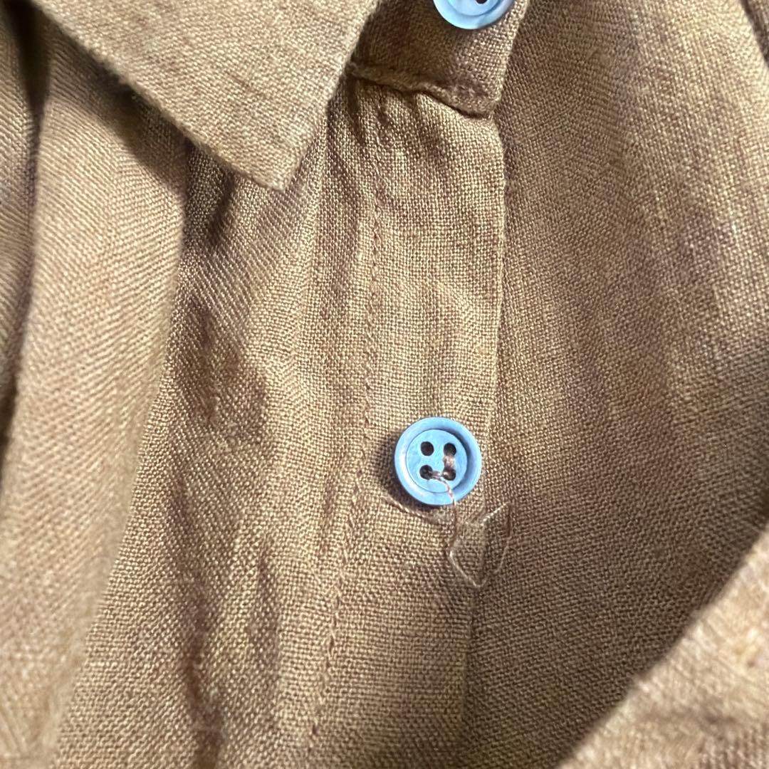 ICHI Antiquites イチアンティークス リネン シャツワンピース