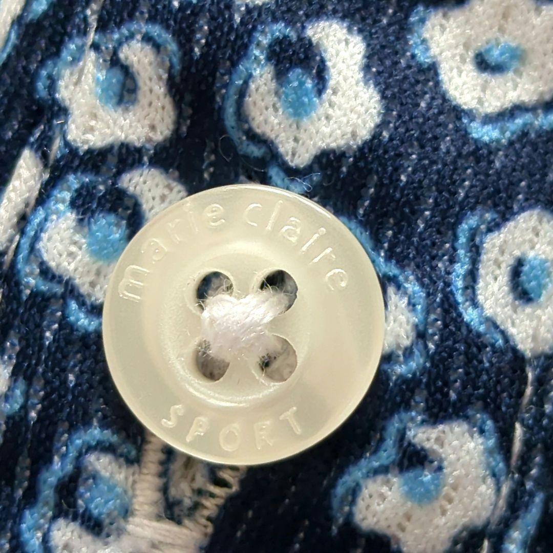 新品　マリクレール ゴルフ 半袖ワンピース　小花柄　フリージングスキン　L