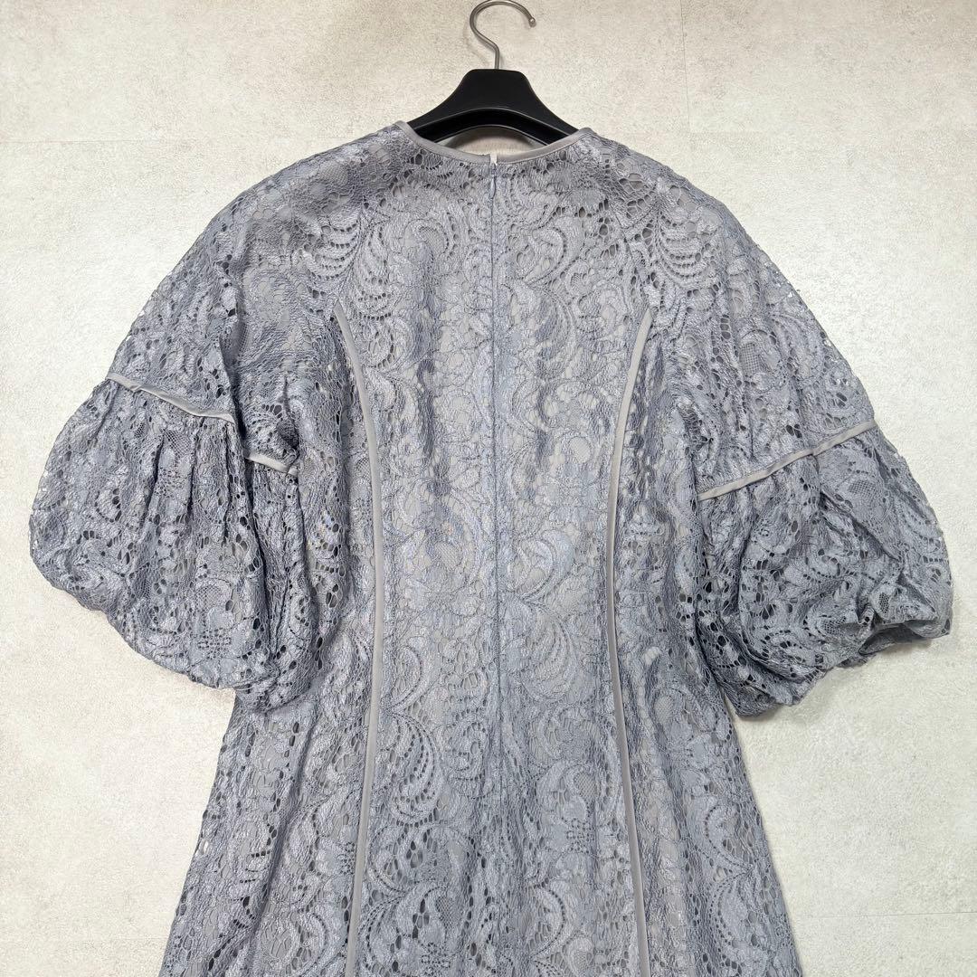 美品✨アニュアンス パイピングセミマーメイドレースワンピース オケージョンドレス