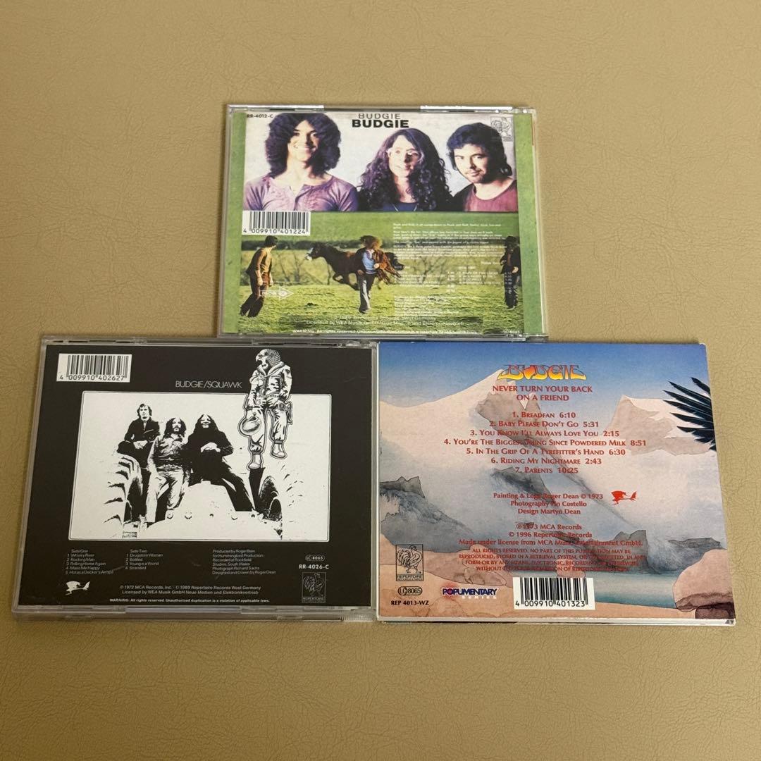 BUDGIE バッジー　1st、Squawk、Never Turn Your
