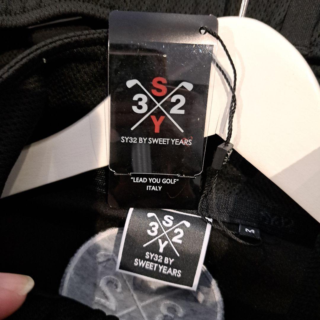 限定値下げSY32 GOLF ブラック ハーフジップセットアップsize M