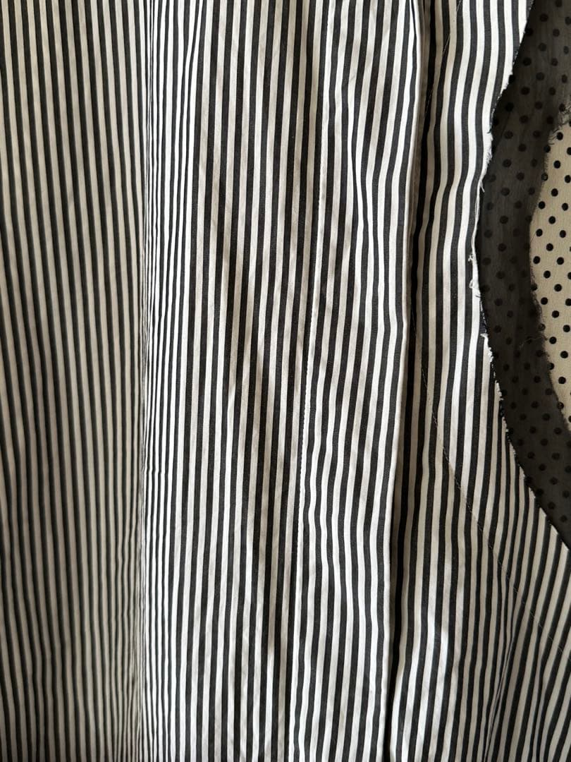 美品　メゾンマルジェラ　ドルマンスリーブシャツ　ストライプシャツ