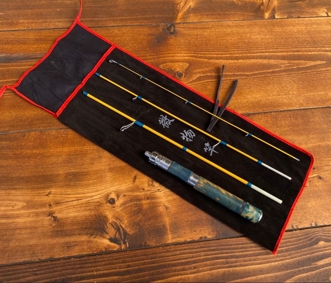 トラウトロッド　4ft7inch スピニング　グラスロッド　スタビライズドウッド