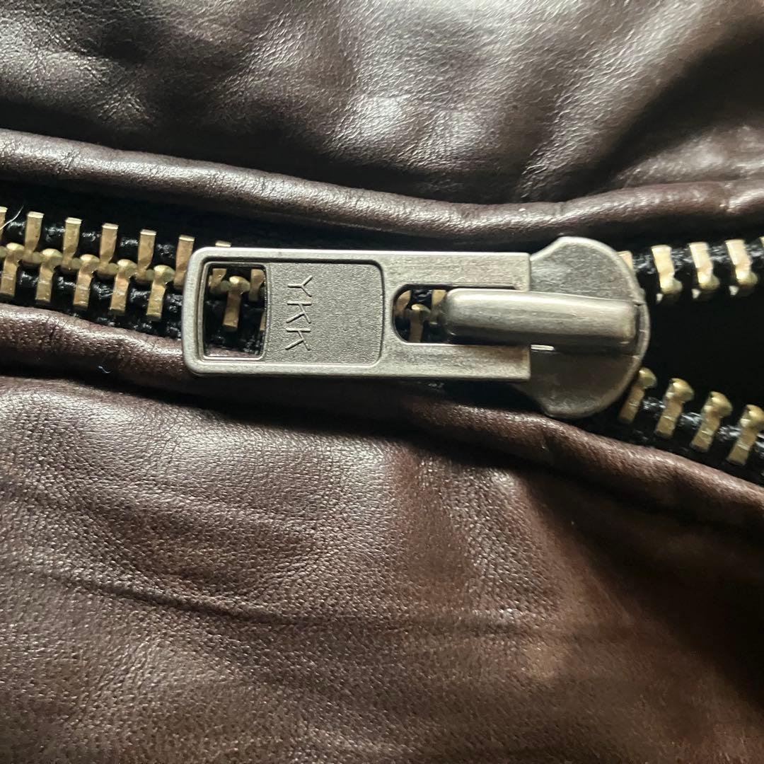 00s archive 馬革レザーライダースダウンジャケットMY2K平成ギャル男