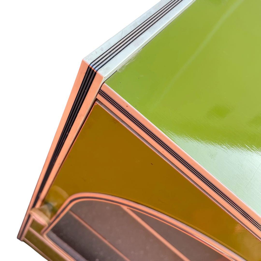 昭和レトロ　家具　レトロポップ　アーチ窓　インテリア　食器棚　飾り棚　チェスト