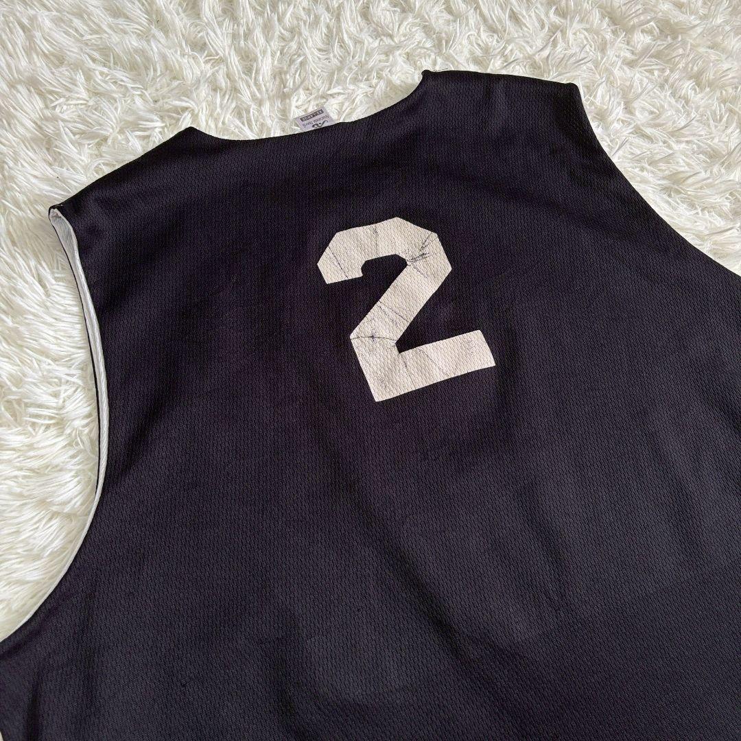 アナコンダスポーツ ゲームシャツ ブラック メッシュ リバーシブル ロゴB104