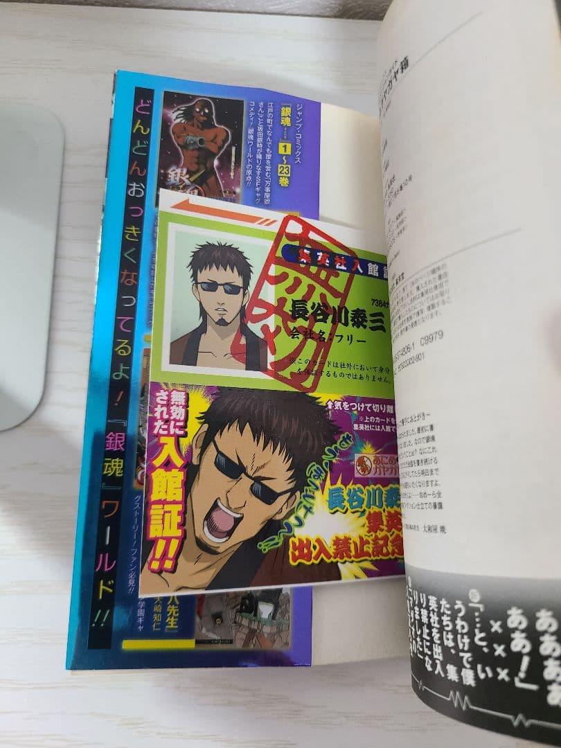 銀魂　キャラクターカード　しおり　教員免許　　色紙風カード　セット