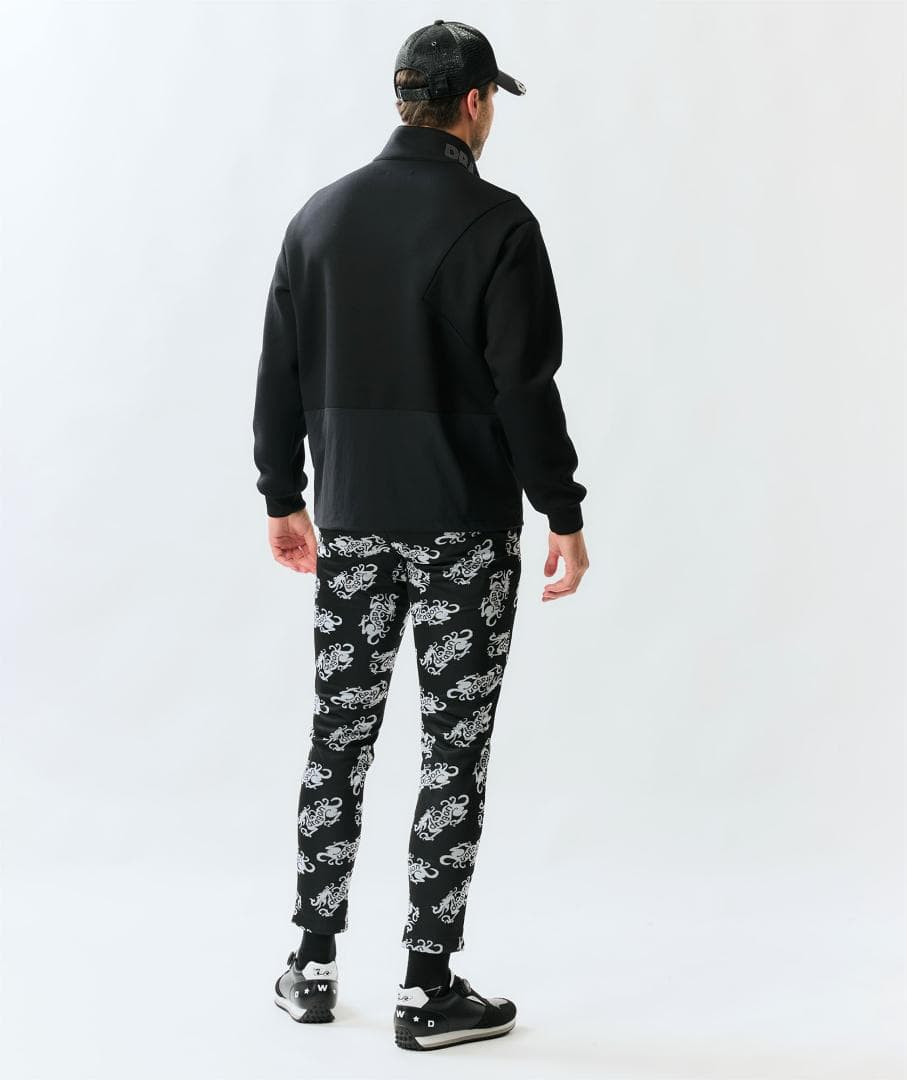 新品☆ダンスウィズドラゴン モノフィラクッションZIPトレーナー☆黒☆XLサイズ