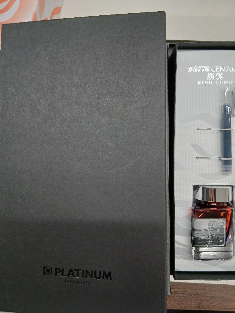 PLATINUM 万年筆 #3776 絹雲 富士雲景 限定セット