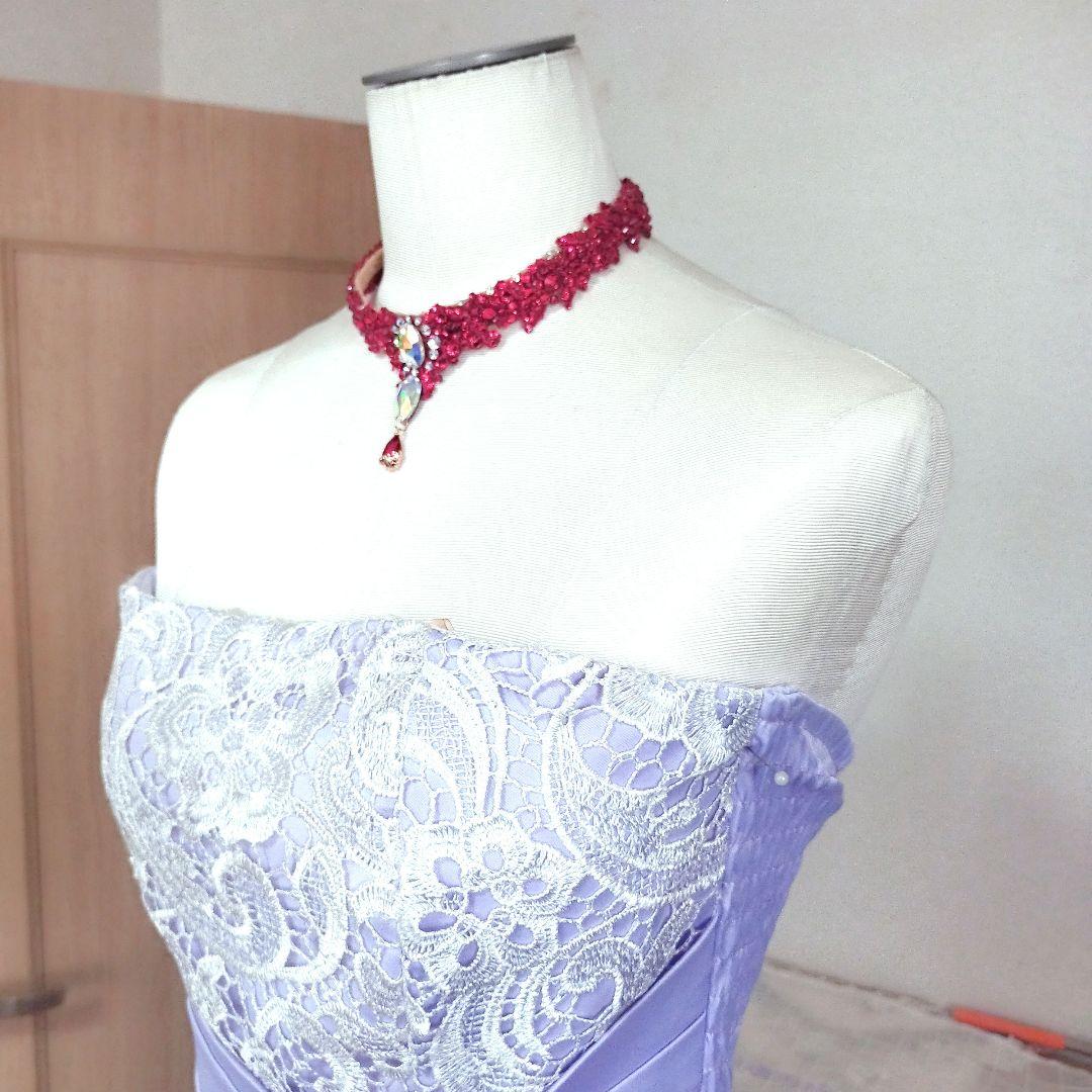 キラキラ♡真っ赤なネックレス＆バックチャーム社交ダンス　ベリーダンス　イヤリング