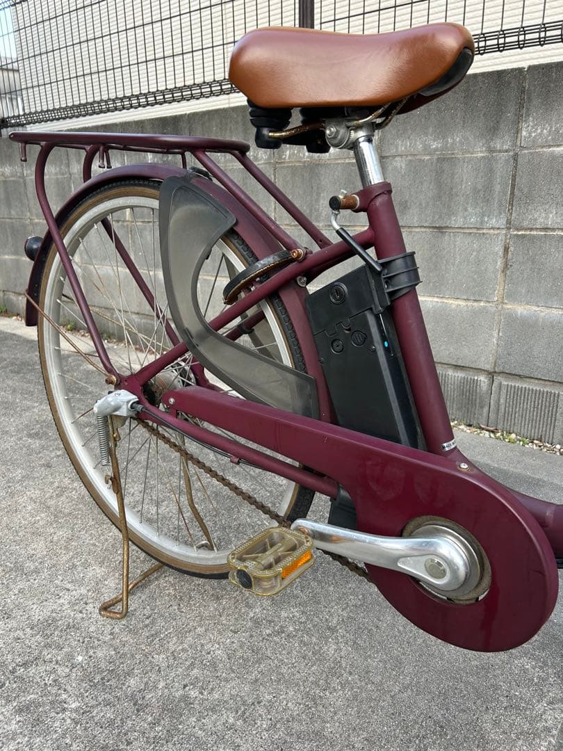 ラオックスサイクル 電動 自転車 TASKAL アシスト 直接引取り 後輪パンク