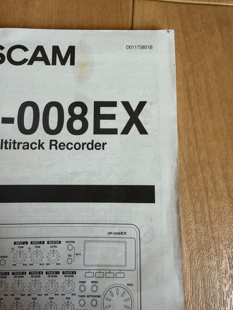 TASCAM DP-008EX 8トラックポータブルMTR