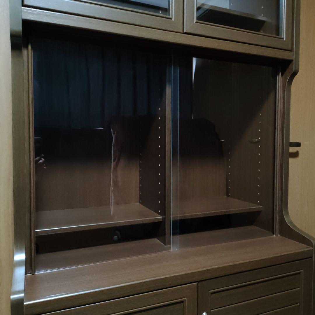 ​【送料込】大型木製本棚 書棚 収納棚 キャビネット／大容量・扉付き・可動棚